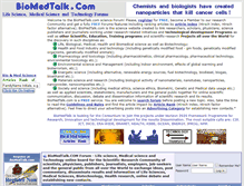 Tablet Screenshot of biomedtalk.com